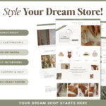Palm Valley resort Shopify theme homepage layout featuring glow oils, swimwear, and luxury product styling