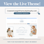 Homepage layout preview of the Western Boutique Shopify Theme