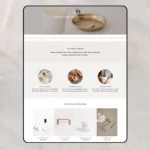 Luxury Candle Store Shopify Theme product page design with Aspen no apps built in features