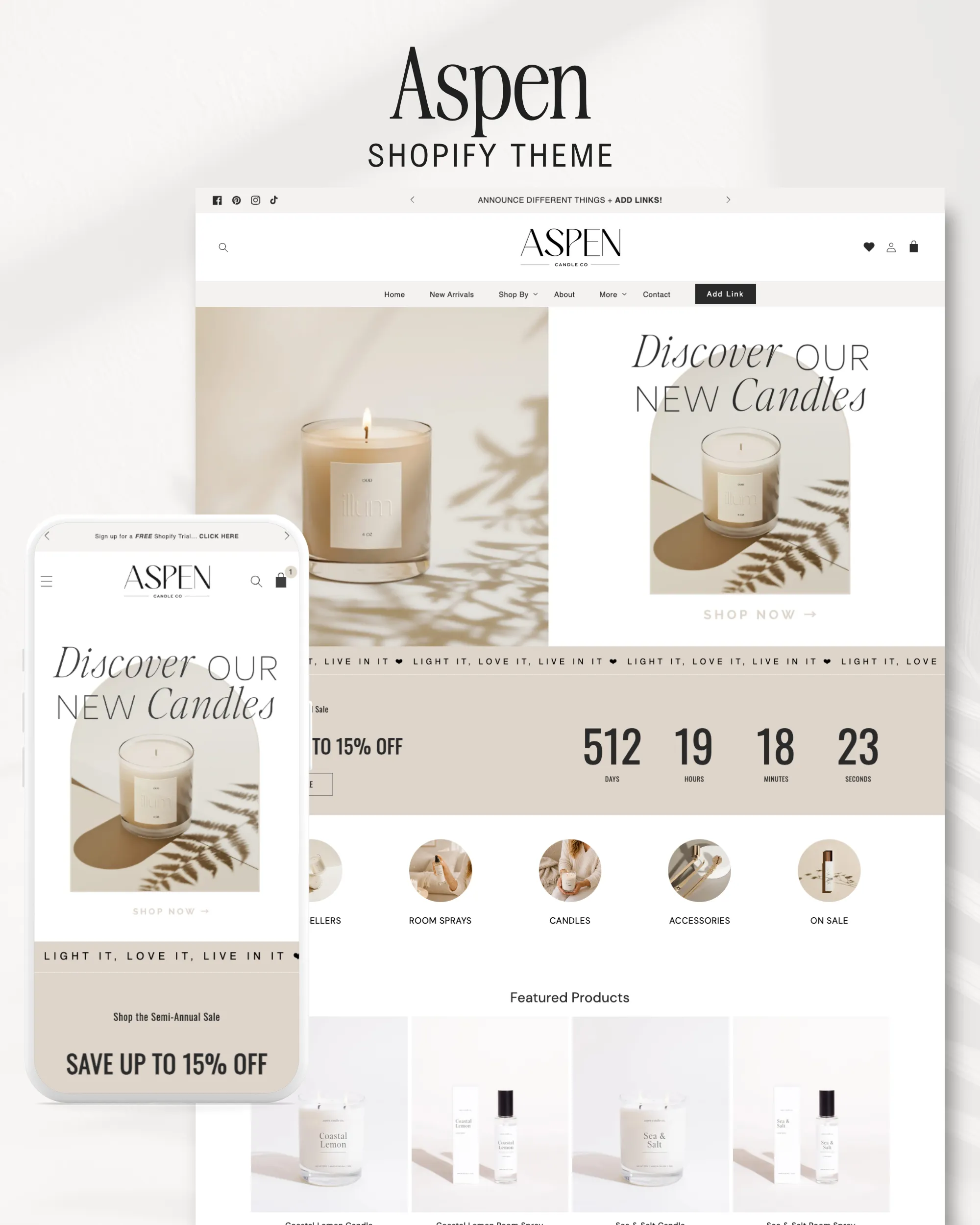 Shopfiy theme for Candle Candle & Home Fragrance Brands