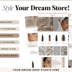 Responsive design of a Luxury Skincare Shopify theme on mobile devices