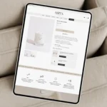 Luxury Candle Store Shopify Theme product page design with Aspen no apps built in features