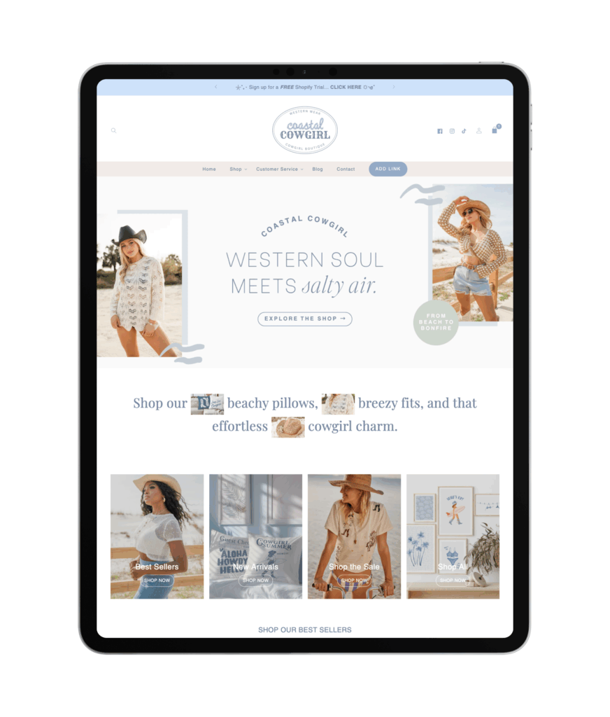 Advanced Shopify theme features built into our western cowgirl themes