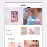 Bright Pastel Skincare Shopify Theme, Fun Colorful Ecommerce Theme