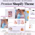 Bright Pastel Skincare Shopify Theme, Fun Colorful Ecommerce Theme