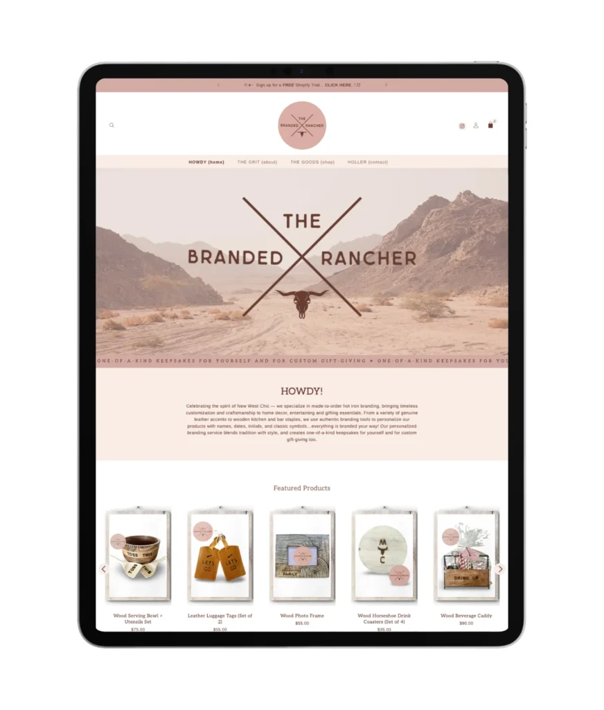Pink Shopify Cowgirl Theme