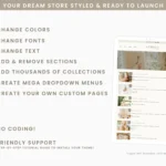 modern artist website Shopify template