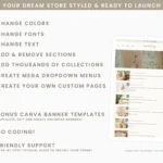 modern artist website Shopify template