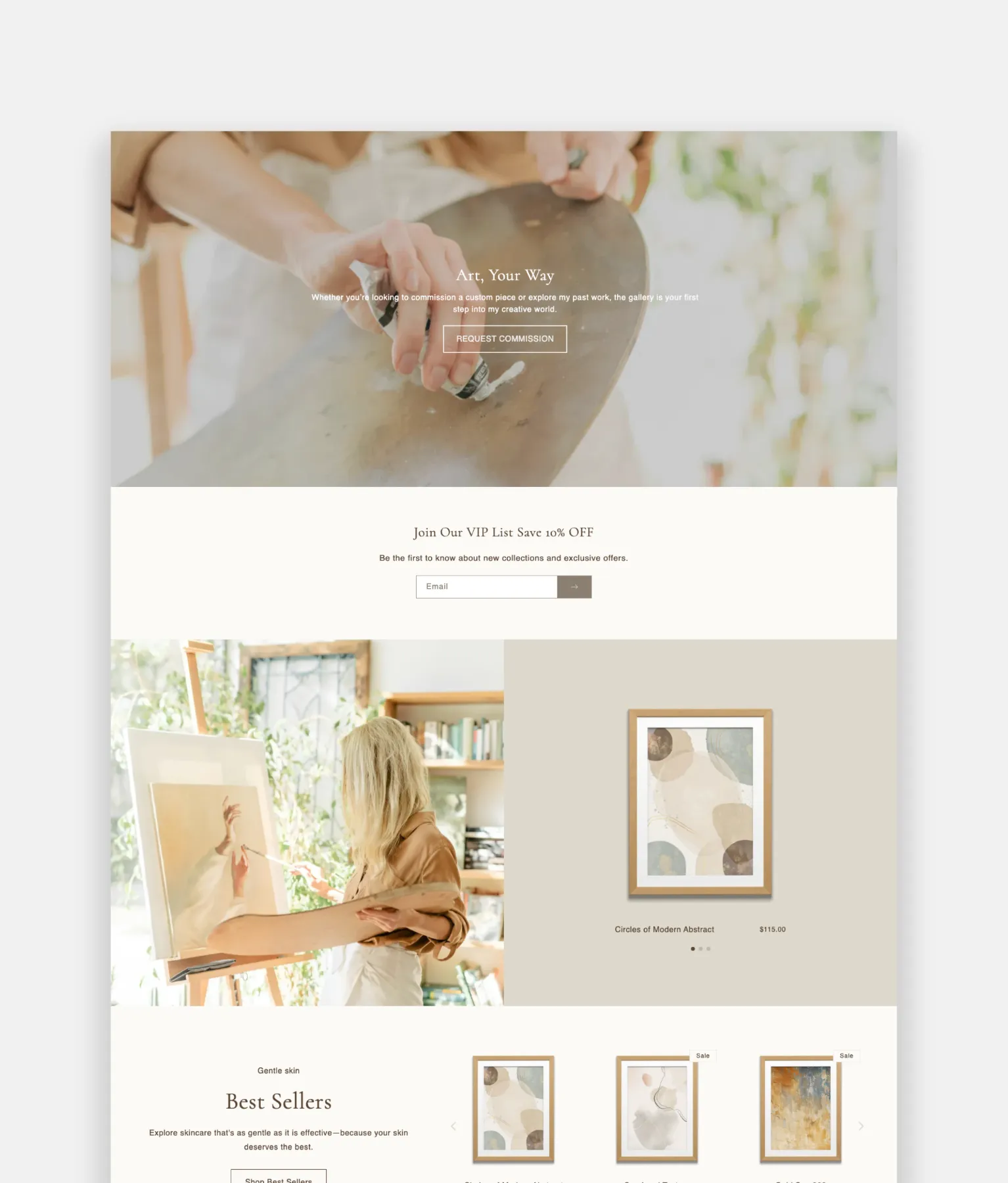 Portugal Shopify theme for Artists and Art Gallery Store