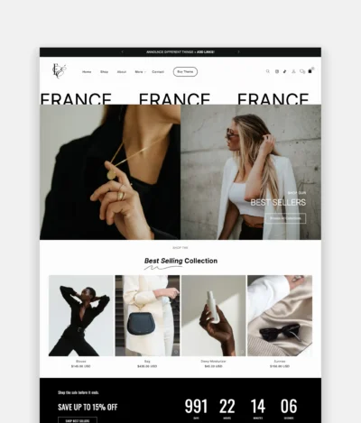 Luxe Shopify Theme perfect for creative, editorial-style stores, high-end boutiques, and brands ready to stand out with features most Shopify themes only dream about.