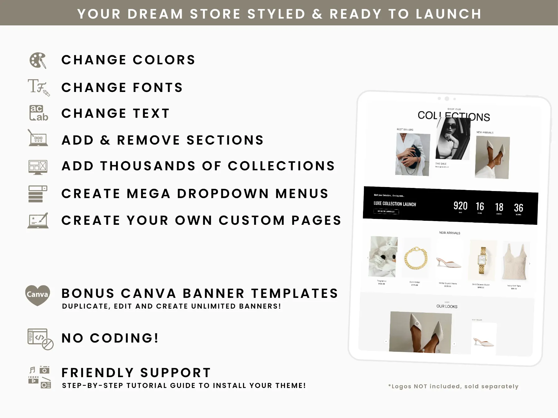 France Shopify Theme – luxury fashion boutique website design