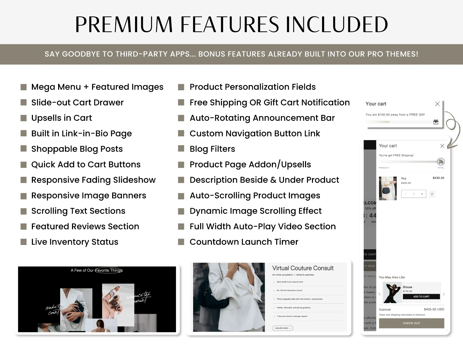 Customizable luxury Shopify theme with drag-and-drop sections – France