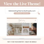 children’s boutique shopify theme homepage with hero banner