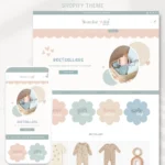 children’s boutique shopify theme homepage with hero banner