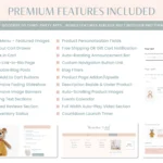 baby boutique website template product grid layout