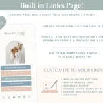 baby boutique website template product grid layout