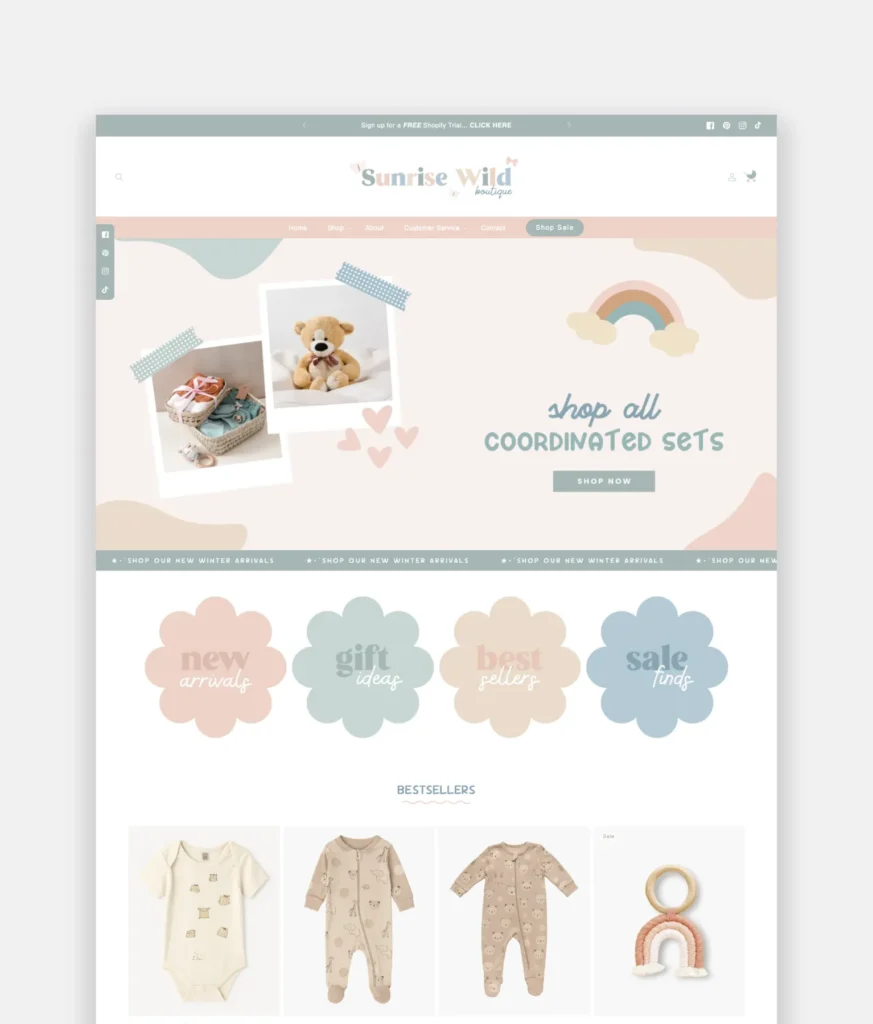Cute Kids Clothing Shopify Theme