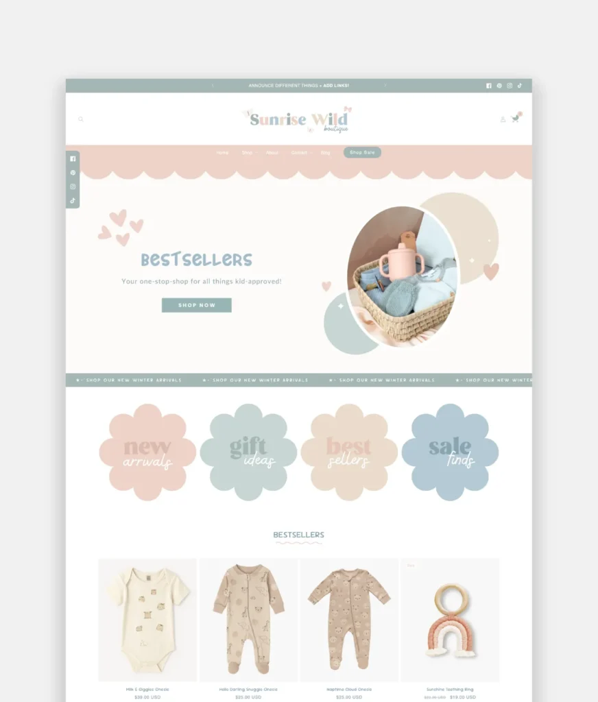 Cute Kids Clothing Shopify Theme