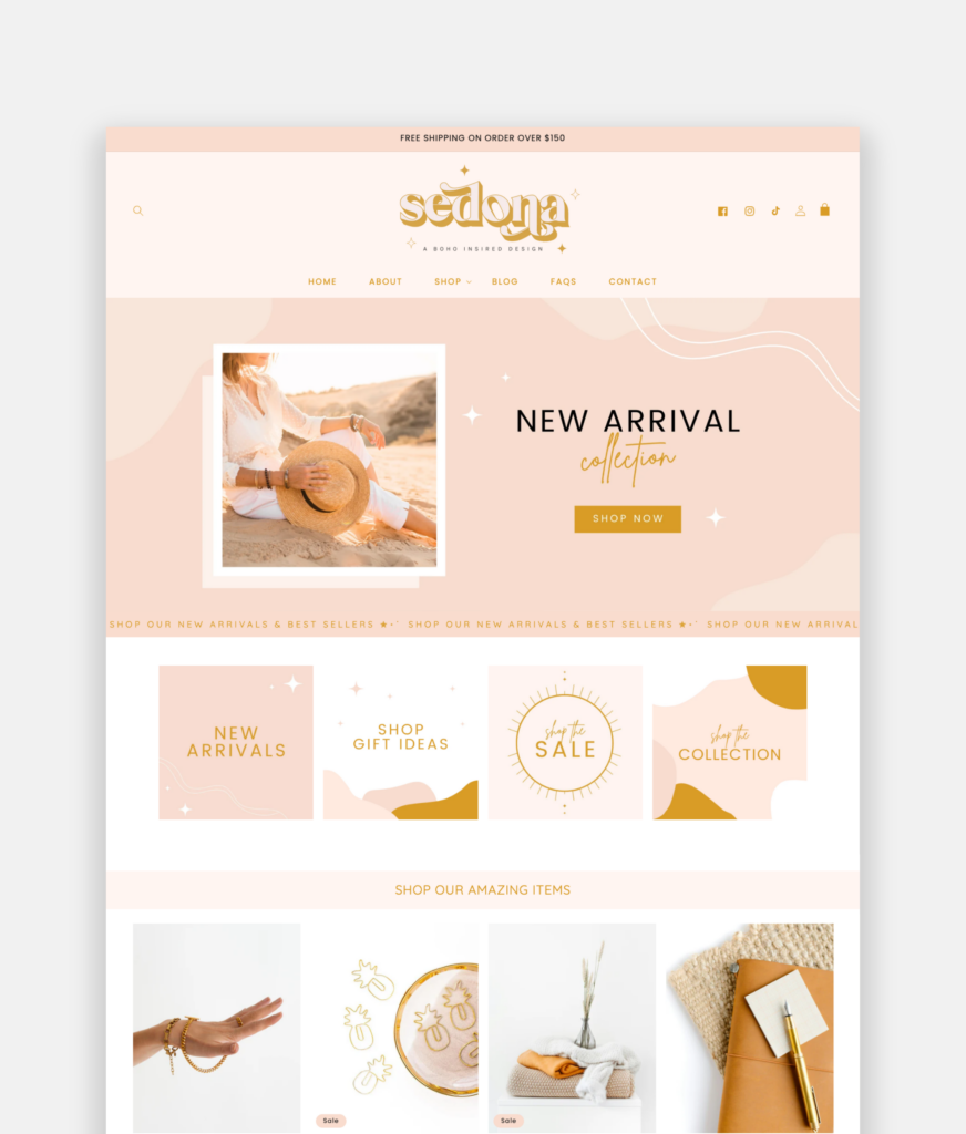 Editorial Boho Shopify Theme by Shopify Experts Macarons and Mimosas