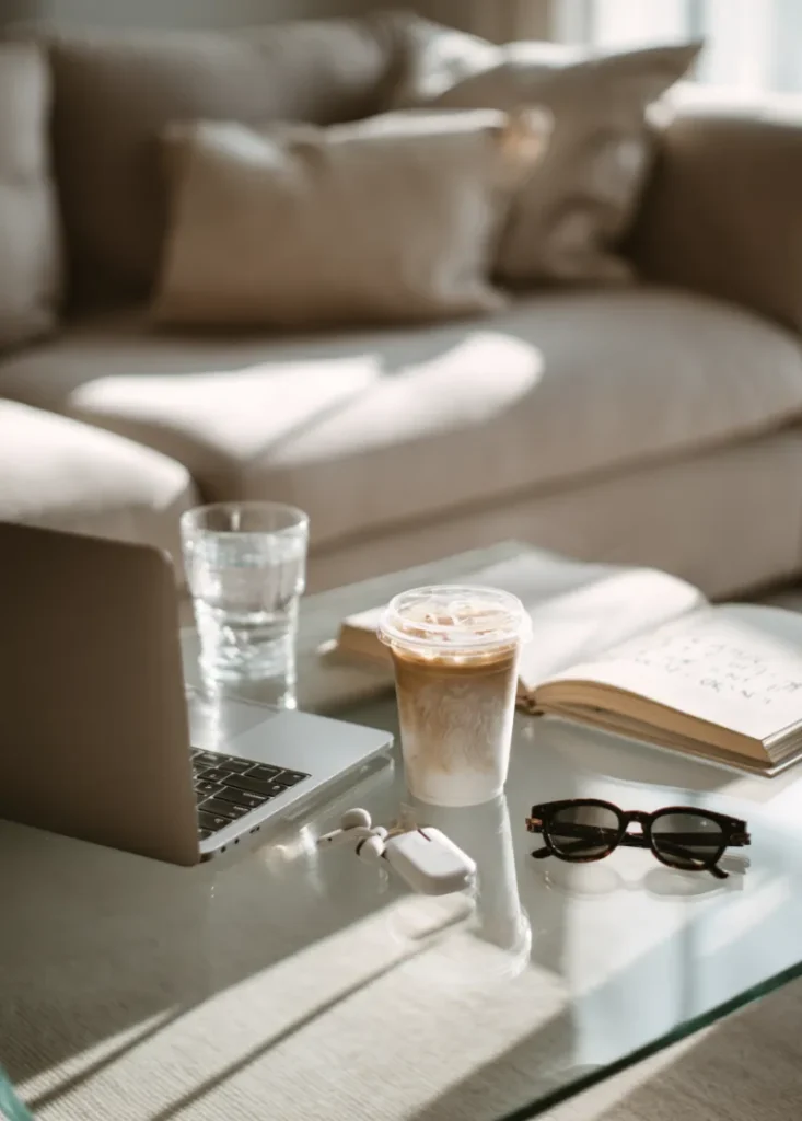 Laptop on table for Shopify Theme store