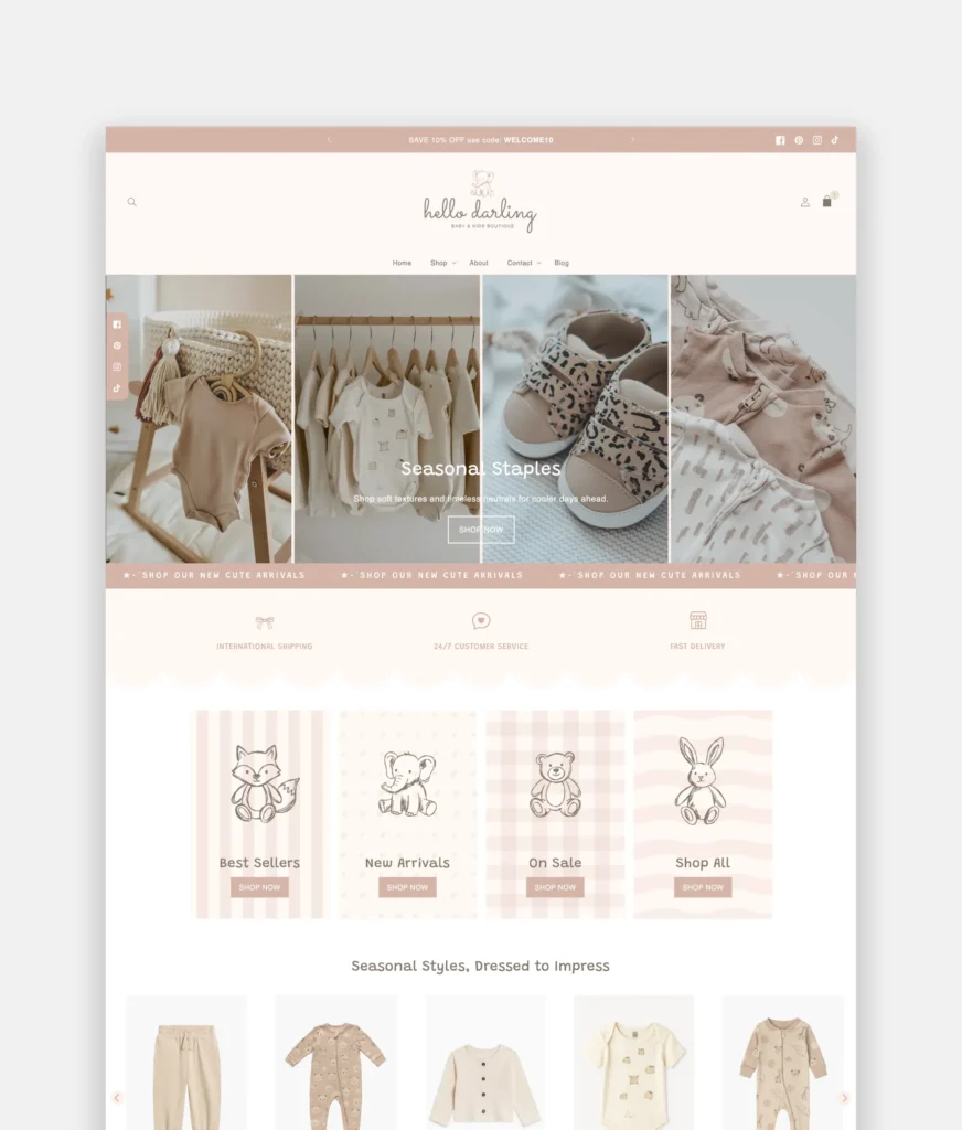 Luxury Baby & Kids Shopify Theme – Premium, Fast & Flexible