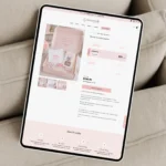 Shopify theme for romance authors with built-in subscription box page and coquette aesthetic