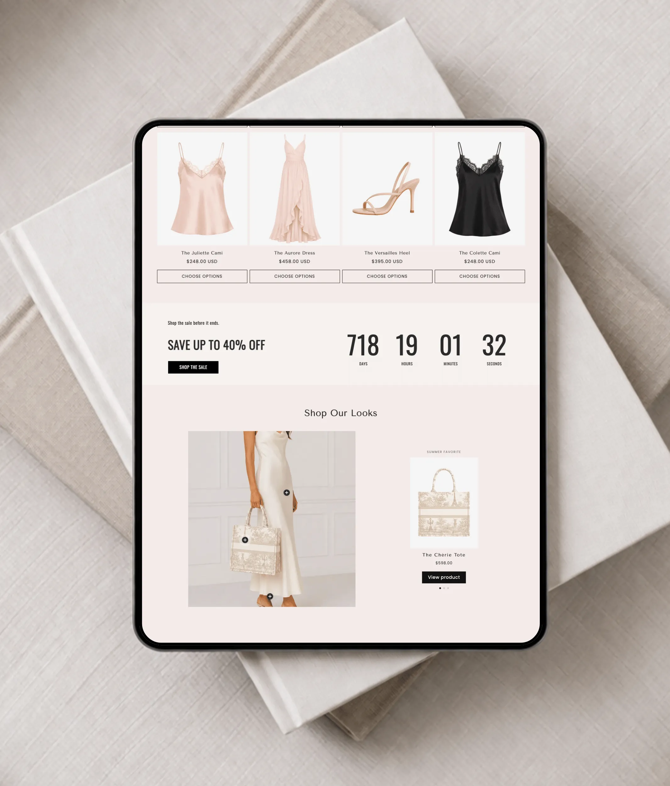 Riverdale Pink Shopify template for cozy lifestyle brands and digital product shops