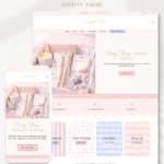 Shopify theme for stationery subscription box - Sahra by Macarons and Mimosas