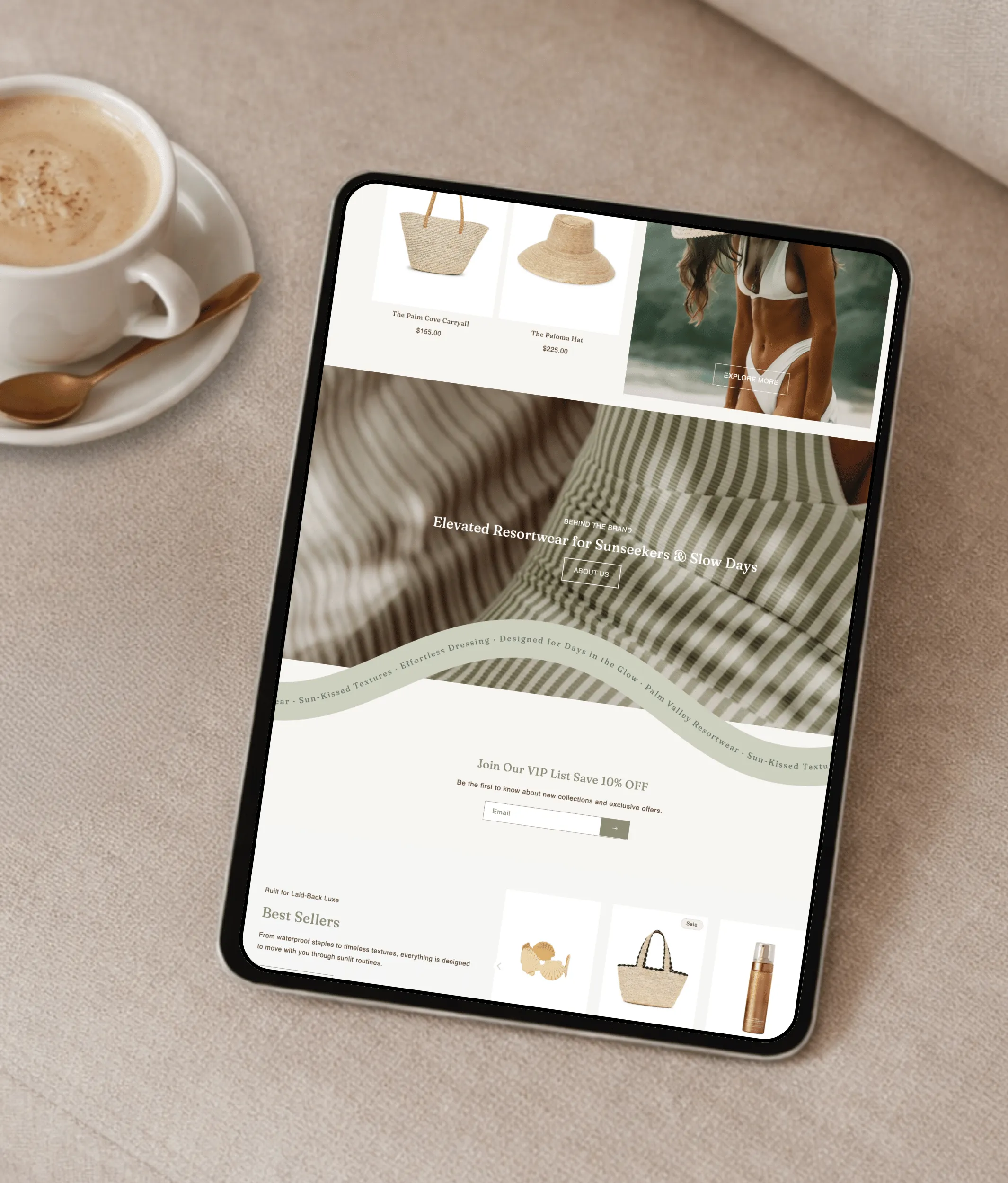 Palm Valley Shopify theme custom sections no apps no coding required