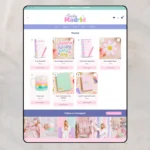 Cute scalloped Shopify theme for stationery and planner shops