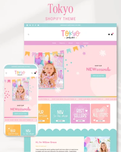 The Cutest Shopify Theme for Party Supply Shops, Kids Boutiques & Balloon Businesses