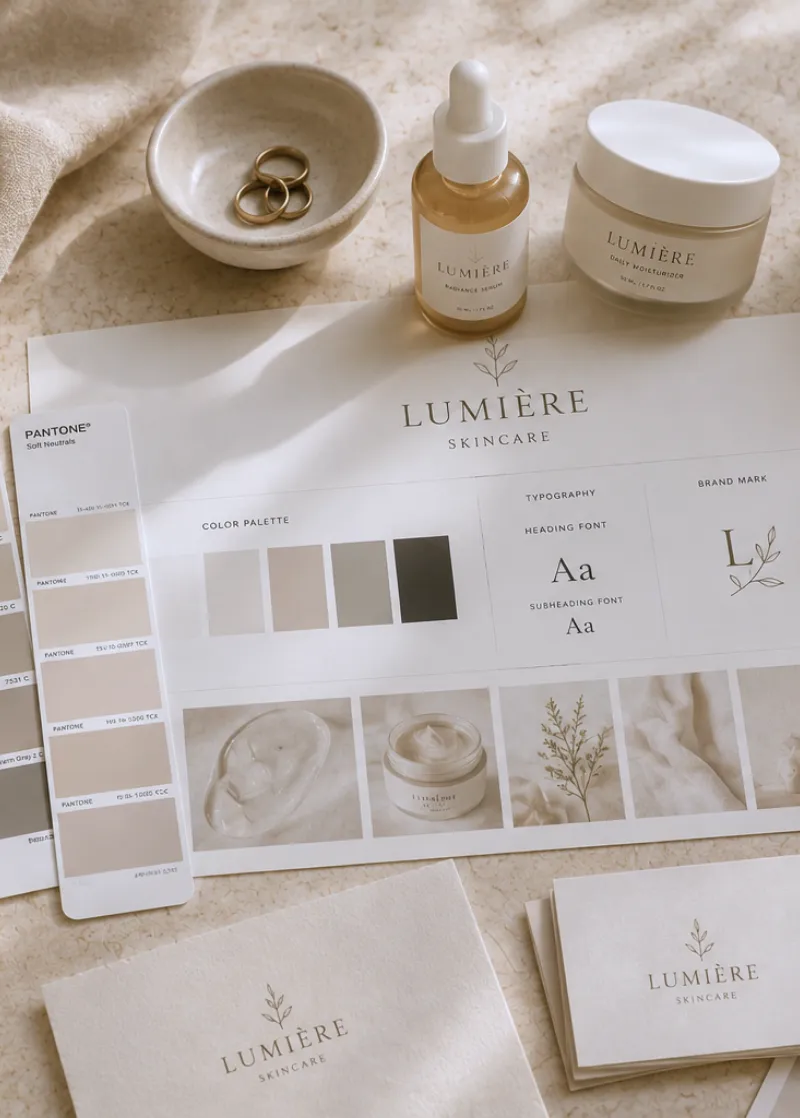 Custom Style Board for Skincare Brand