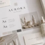 Skincare Logo and Brand Board