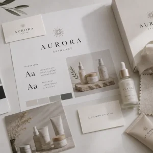 Custom Logo For Skincare brand Luxury Bespoke Designer